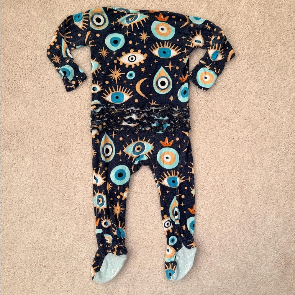 Posh Peanut “Fiona” Footie Ruffled Zippered One Piece - Picture 8 of 11